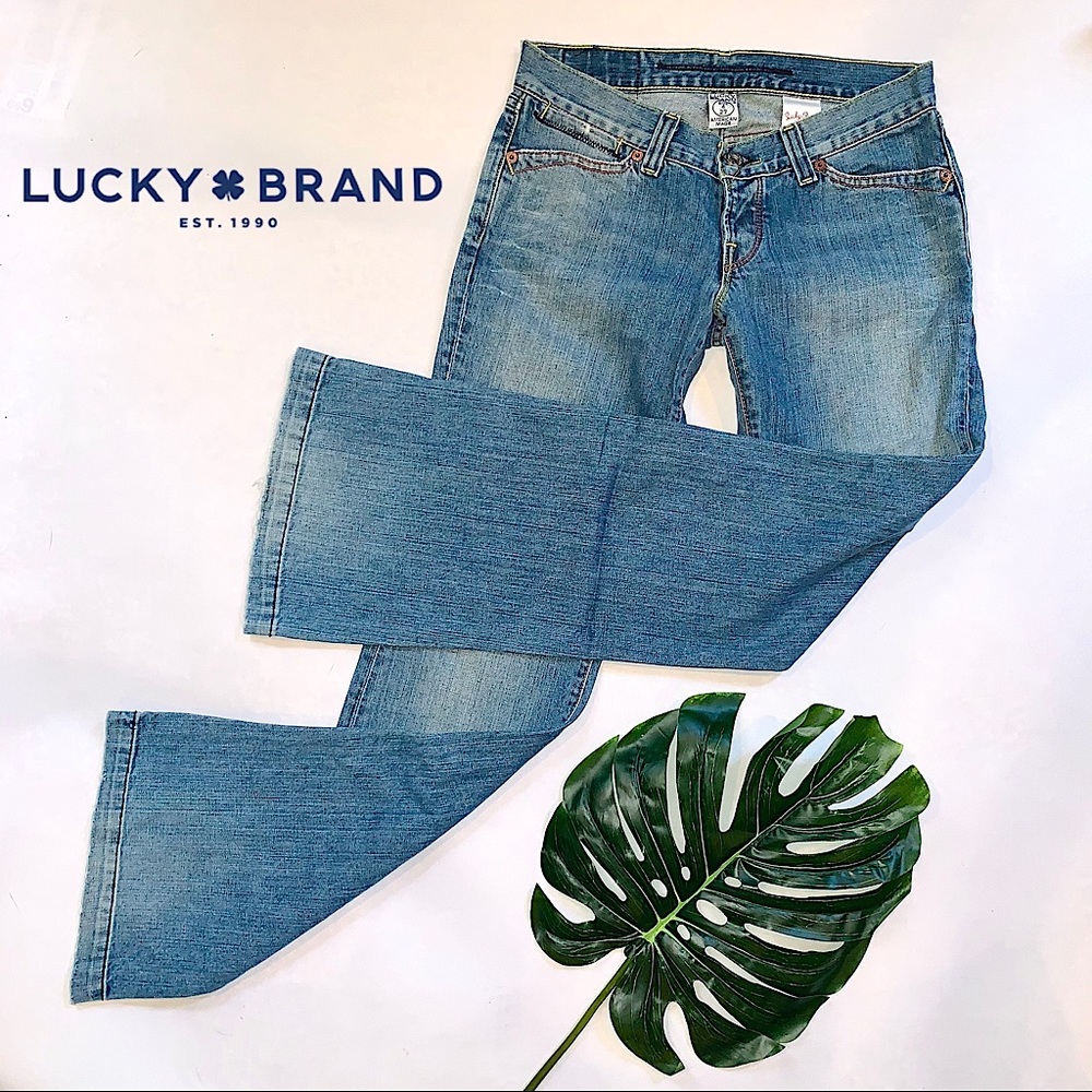 Lucky Brand Retro Distressed Boot Cut Jeans
